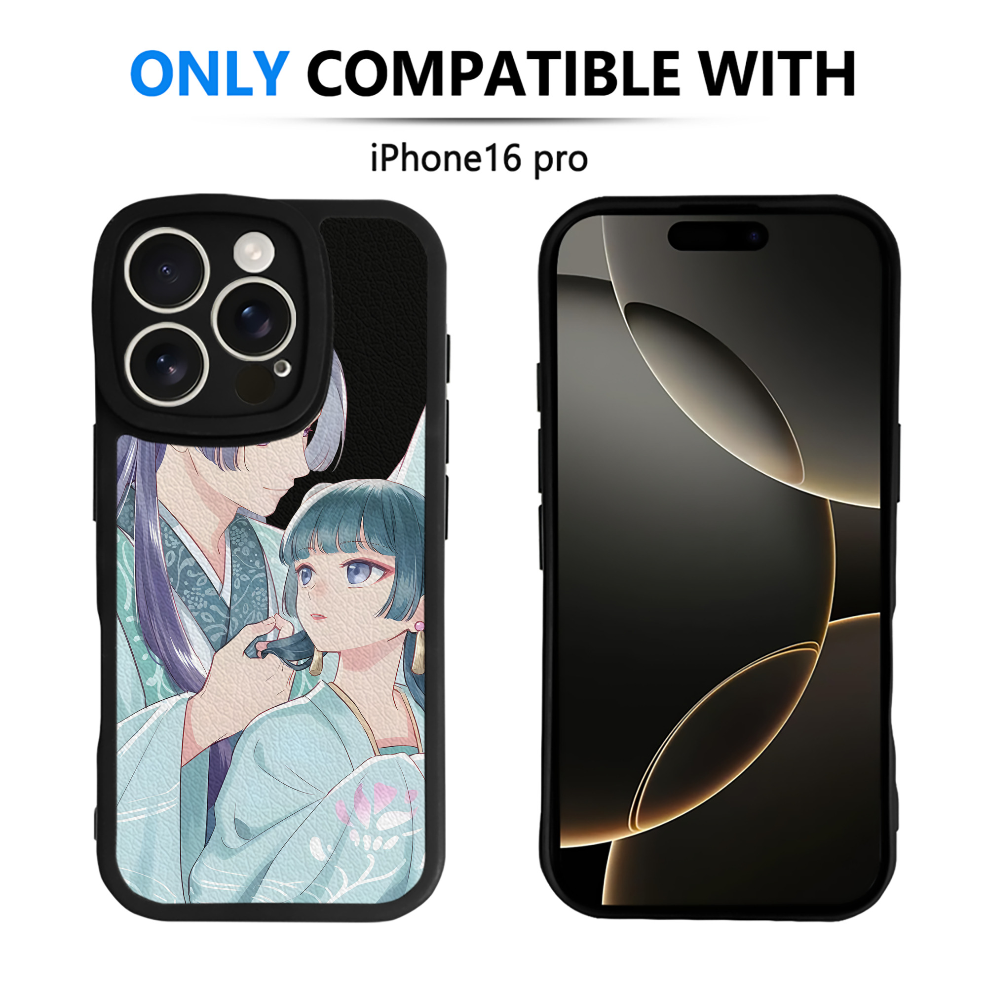 （画像用） 薬屋のひとりごと The Apothecary Diaries 【iPhone 16シリーズ対応】シリコンスマホケース（レザー調） 材質：シリコン